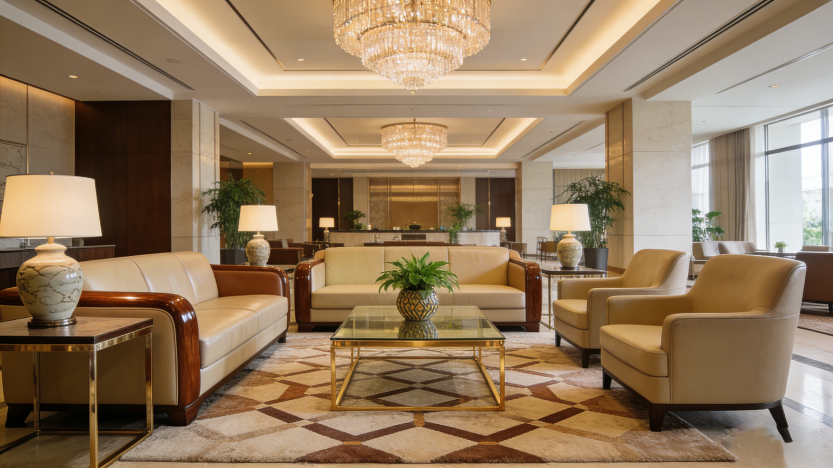 أثاث بهو الفندق حسب الطلب (2)