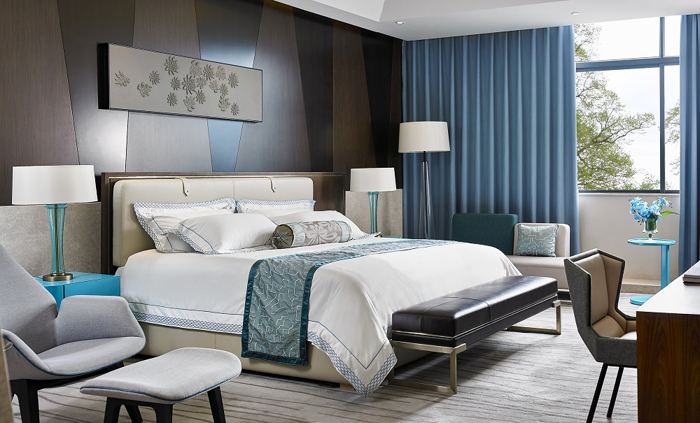 مجموعة أثاث غرف الفنادق في الصين أثاث غرف النوم على طراز الفندق