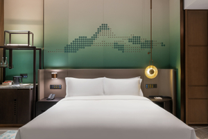 خلفية سرير فندق لوشان جبل إميرالد شيراتون